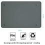 Dog Food Mat, Pet Feeding Mat with Strong Suction Cups - Silicone Waterproof Dog Mat (19x12inches) & (24x16inches), Non-Slip Pet Bowl Mat for Protect Floor
