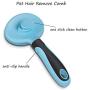 Pet Grooming Brush for Dogs and Cats with Short to Long Hair,Portable Self Cleaning Slicker Brush Pet Soft Comb