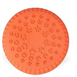 Dog Flying Discs Interactive Frisbee Training Toys Durable Floating Soft Flexible Rubber Training Saucer for Medium-Large Big Dogs Pet- 9 inch