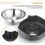 Vekonn Elevated Cat Bowl, Cat and Small Dog Food Bowl Stand, Stainless Steel Cat Food Bowl, Healthy Eating Posture and Ergonomics for Pets, Non Slip No Spill Vekonn Elevated Cat Bowl, Cat and Small Dog Food Bowl Stand, Stainless Steel Cat Food Bowl, Healthy Eating Posture and Ergonomics for Pets, Non Slip No Spill