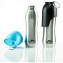 Hudson & Friends Pet Supply Co. Set of Two Large 24oz Stainless Steel Water Bottles with Drinking Lid for Dog, 700ml Capacity