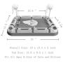PGFUN 3 in 1 Cat Track Toy with Scratching Pad, Reversible & Replaceable Cardboard Cat Scratcher with Balls & Wand Toy