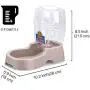 Flexzion Pet Water Dispenser Station, Beige (3/8 Gallon) Auto Replenish Gravity Waterer Drinking Fountain Bottle Bowl Dish Portable Stand for Small Dog Cat Animal Flexzion Pet Water Dispenser Station, Beige (3/8 Gallon) Auto Replenish Gravity Waterer Drinking Fountain Bottle Bowl Dish Portable Stand for Small Dog Cat Animal