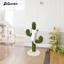 Bobocawa 41'' Cactus Tall Cat Scratching Post - Cactus Cat Scratcher with Sisal Rope Cat Tree Climbing Frame - Teasing Wand Set Included