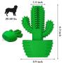 N / A Cactus Dog Toothbrush, Dog Chew Teeth Cleaning Stick, Dental Oral Care Brushing Bite Resistant Cleaning Toys, Natural Rubber Squeaky Cactus Shaped Molar Stick for Medium Large Dogs Pet.