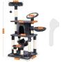 FEANDREA Cat Tree Multi-Level Cat Play House Sisal Scratching Pad and Posts PCT25G