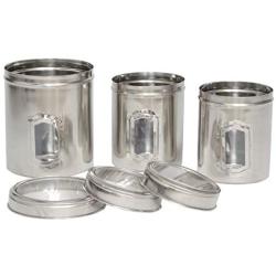 Iconic Pet Different Sizes of Canister with See Through Lids (Set of 3), Model Number: 51662