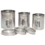 Iconic Pet Different Sizes of Canister with See Through Lids (Set of 3), Model Number: 51662