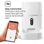Home Zone Pet Automatic Feeder - Smart Wireless Pet Feeder for Small Dogs and Cats, 6L