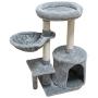 KIYUMI Cat Tree Cat Tower Sisal Scratching Posts Cat Condo Play House Hammock Jump Platform Cat Furniture Activity Center