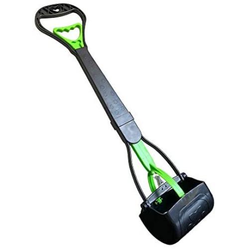ienjoyed 28'' Large Pooper Scooper, Heavy Duty Poop Scooper for Large Dog & Small Dog, Pet Dog Pooper Scooper for Grass & Gravel Pick Up (Green)