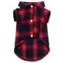 Koneseve Dog Shirt, Pet Plaid Polo Clothes Shirt Cat T-Shirt, Sweater Matching Breathable for Small Medium Large Dogs Cats Puppy Soft Adorable Casual Cozy Halloween Thanksgiving Christmas Costumes