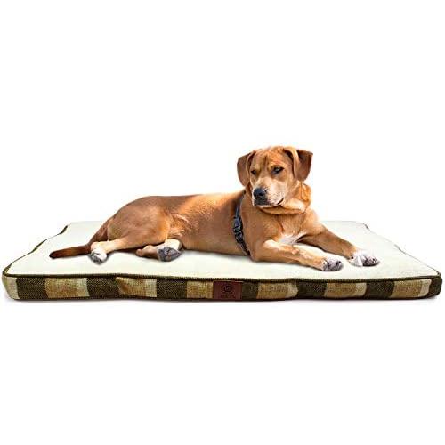 American Kennel Club Tufted Pet Crate Bed Mat, Machine Washable, Anti-Slip, Reversible, Ideal for All Dogs & Cats