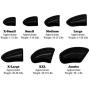 Pretty Claws 120 Piece Soft Nail Caps with Adhesive for Dog Paws - Jet Black