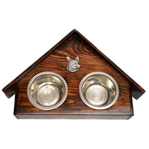 Welsh Corgi, a Dogs Bowl with a Relief from ArtDog