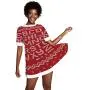 Vector - Floral Seamless Pattern with Exotic Leaves and Birds - Pacific Islands,Europe Fashion Elegant Lady Dress for P