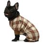 Fitwarm 100% Cotton Buffalo Plaid Dog Clothes Puppy Pajamas Pet Apparel Cat Onesies Jammies Doggie Jumpsuits