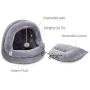 Tempcore Cat Bed for Indoor Cats, Machine Washable Cat Beds, Cat Beds for Indoor Cats or Small Dogs, Puppy, Kitty, Kitten, Rabbit, Anti-Slip & Water-Resistant Bottom