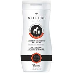 ATTITUDE Furry Friends, Natural Hypoallergenic Soothing Oatmeal Shampoo, Fragrance Free, 240 mL (8 FL. OZ.)