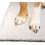 YunNarl Pet Blanket Dog Kennel Pad, Ultra Soft Fleece Dog Crate Pad, Dog Crate Mat, Anti-Skid Bottom Crate Pad, Easy to Clean Dog Blanket, Cushion for Dogs, Cat Blanket (White, Medium (3240''))