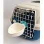 Choco Nose C607 Small Dog Cat Rabbit Food Bowl. Pet Wire Cage Removable Feeder Cute Mini Heart Shape Crate Animal Feeding Crock Water Dish Puppy Bunny Guinea Pig Chinchilla Bird BPA-Free