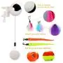ZALALOVA Cat Window Perch Interactive Cat Toys, Cat Hammock Window Seat w/Free Fleece Blanket 2020 Latest Screw Suction Cups Automatic Lifting Cat Teaser & Teaser Ball w/ 5 Refills Cat Bed Pet Toys ZALALOVA Cat Window Perch Interactive Cat Toys, Cat Hammock Window Seat w/Free Fleece Blanket 2020 Latest Screw Suction Cups Automatic Lifting Cat Teaser & Teaser Ball w/ 5 Refills Cat Bed Pet Toys