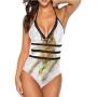 Two Piece Sexy Swimsuit Dog Silhouette Great for Trip to Hawaii