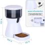 Xiao Tian Automatic Dog Feeder 4L Smart Pet Cat Feeder Food Dispenser Bowl with HD Camera&App for Smart Phone WiFi Remote View