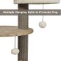 MidWest Sturdy & Fashionable Cat Tree Stylish Cat Tree Features a Removable Cat Bed & Sisal Fabric Cat Scratching Posts for Easy Cleaning 1-Year Manufacturers Warranty
