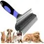 SOMORE Pets Grooming Tool 2 Sided Undercoat rake for Cats and Dogs Safe dematting Comb Brush Removing No More Nasty Shedding and Flying Hair SOMORE Pets Grooming Tool 2 Sided Undercoat rake for Cats and Dogs Safe dematting Comb Brush Removing No More Nasty Shedding and Flying Hair