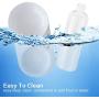 TENINYU 2 in1 Double Cat Bowls 500ml Pet Automatic Water Dispenser Detachable Cat Feeder Bowl No-Spill Pet Food Water Bowls for Cats and Small Dog