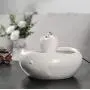 THMY Cat Water Fountain Ceramic Cat Drinking Water Fountain 2.0 Liter Pet Water Fountains for Cats and Dogs Electric Comp Pet Water Dispenser