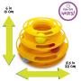 Pet Craft Supply Interactive Cat & Kitten Three Layer Colorful Track Ball Tower Fun Mental Stimulation Physical Exercise Puzzle Cat Toys