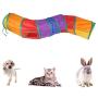 iCAGY Cat Tunnel for Indoor Cats Interactive, Rabbit Tunnel Toys, Pet Toys Play Tunnels for Cats Kittens Rabbits Puppies Crinkle Collapsible Pop Up 47''