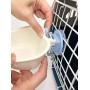 Choco Nose C607 Small Dog Cat Rabbit Food Bowl. Pet Wire Cage Removable Feeder Cute Mini Heart Shape Crate Animal Feeding Crock Water Dish Puppy Bunny Guinea Pig Chinchilla Bird BPA-Free