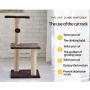 WWYM Cat Tree Cat Tower Cat Condo Cat Furniture Activity Center Kitten Play House Cat Bed Sisal Scratching Posts and Double Platforms,Purple