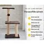 WWYM Cat Tree Cat Tower Cat Condo Cat Furniture Activity Center Kitten Play House Cat Bed Sisal Scratching Posts and Double Platforms,Purple