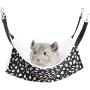 Pet cage Hammock pet Hammock pet Cats Hammock Double-Sided Soft Plush pet Bed Suitable for Ferrets Cotton Hammock Guinea Pigs Hamsters Gerbils Cats cage etc(Dots-2Pack)