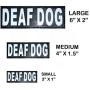 Doggie Stylz Set of 2 Reflective Deaf Dog Removable Patches with Hook Backing for Working Dog Harnesses & Vests. Durable and Interchangeable - Comes in 3 Sizes Small, Medium and Large