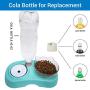 OePet 2 in 1 Dog Cat Slow Feeder Water and Food Bowl - Detachable Double Bowls Automatic Water Dispenser - Anti-Gulping Bloat Stop - Dog Bowl and Cat Bowl for Cat Small Size Dog