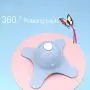 DSstyles Cat Teaser Toy,Electric Interactive Teaser Wand Toy with Butterfly Attachment for Pet Cat Blue