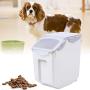 JingYi Pet Food Barrel,Pet Cat Food Barrel Grain Storage Damp-Proof Dog Feeder Sealed Feed Fresh Box with Measuring Cup Cat Food Barrel(#1)