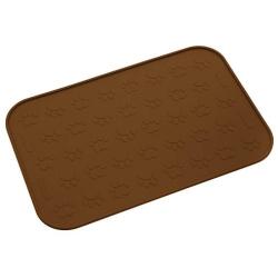 SmithBuilt 19'' x 12'' Dog Food Mat - Waterproof Non-Slip Silicone Cat Pet Bowl Feeding Placemat