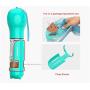 Dog Water Bottle, Portable Pet Water Bottle Leak Proof Puppy Water Dispenser with Drinking Feeder Food Container for Outdoor Walking, Hiking, Travel, Water Feeding Bowl for Dogs and Cats, Food Grade