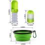 VNFOX Foldable Water Bottle for Dogs,Dog Travel Water Bottle,Portable Pet Water Bottle with Collapsing Bowl for Travel, Walking, Hiking Outdoor Activities