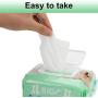 Deodorizing Hypoallergenic Pet Wipes with Fragrance Free Natural Organic for Cleaning Face Butt Eyes Ears Paws Teeth 100ct per Pack