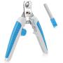 LUOAIYI Dog Nail Clippers, Professional Dog Nail Trimmers with Safety Guard, Razor Sharp Blades, and Safe Lock Switch, Bonus Min Nail File for Large Medium Small Dogs Cats