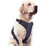 Ditto No-Pull Dog Harness, Adjustable Pet Harness Reflective Oxford Soft Vest with Metal Ring and Comfortable Handle for Small Medium Large Dogs Easy Control