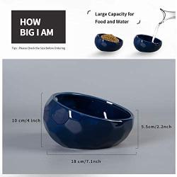 Jemirry Ceramic Dog Bowls, Animal Pet Food Bowl Dog Water Dish for Wet Food Dry Food Water Bowl