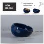 Jemirry Ceramic Dog Bowls, Animal Pet Food Bowl Dog Water Dish for Wet Food Dry Food Water Bowl